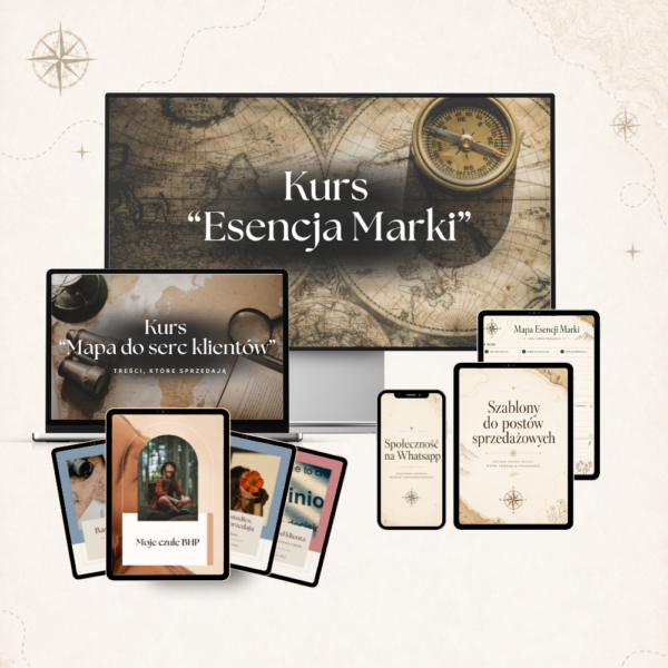 Pakiet Odkrywca - Kurs “Esencja marki” + Kurs “Mapa do serc klientów. Treści, które sprzedają”